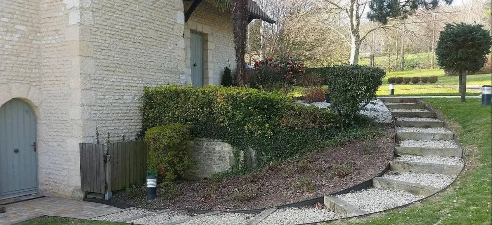 aménagement extérieur à Saint-Vaast-en-Auge